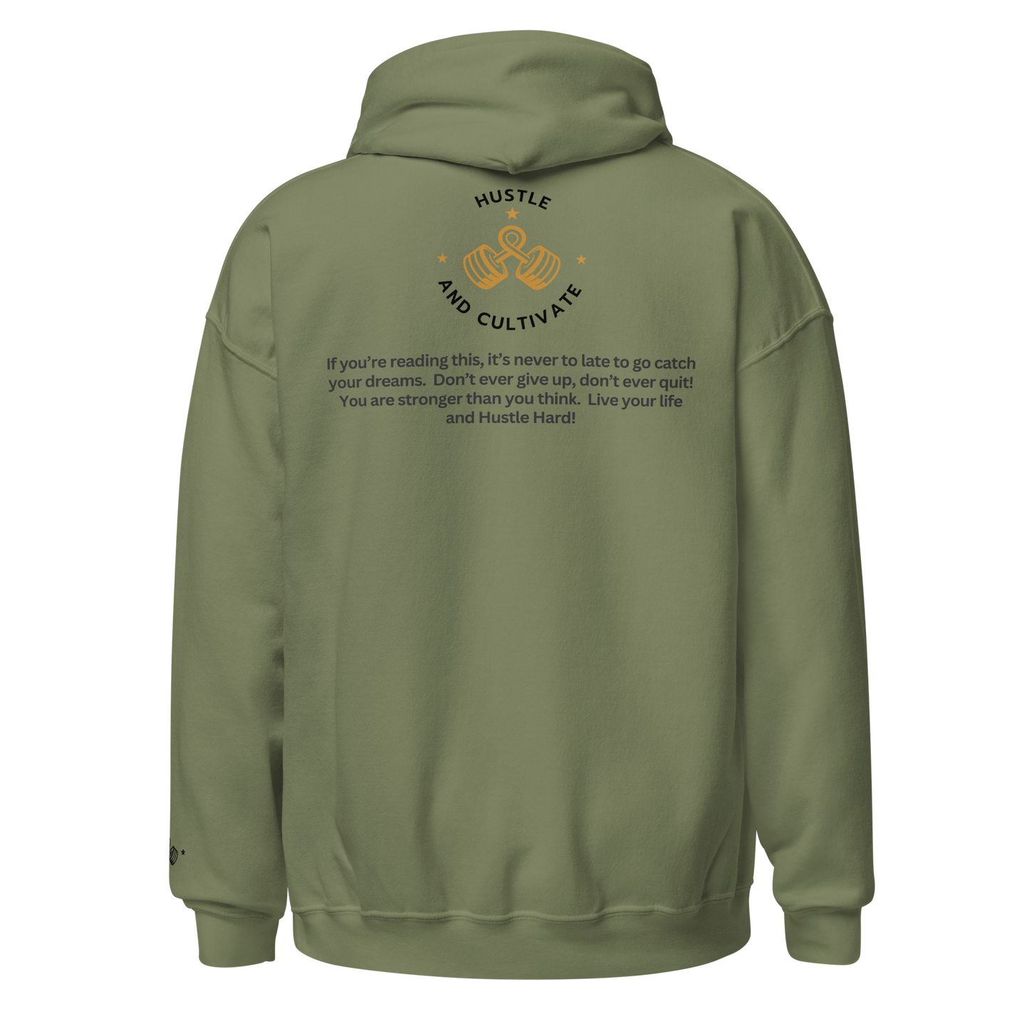 Hustle Hard Embroidered Hoodie